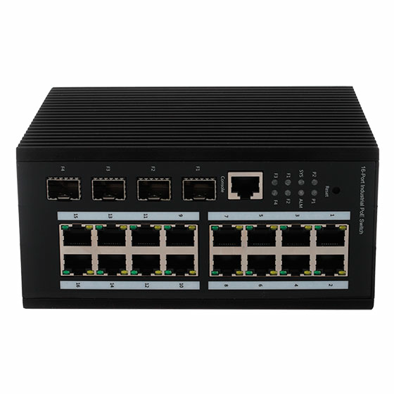POE - коммутатор Atix AT-NS-16GP-4GS/I-480 (F)
