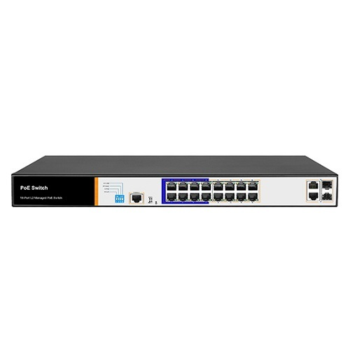  POE -  коммутатор  Atix AT-NS-16P2G-2GS/L2-150 (F) 