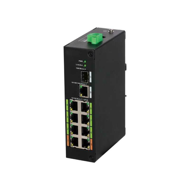  POE -  коммутатор  Dahua DH-LR2110-8ET-120 